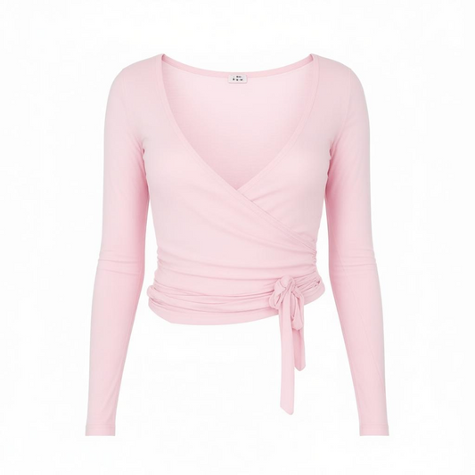 Wrap Me Top in Pink Sugar